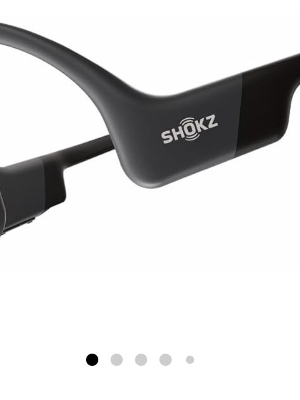 Black Open-Ear Bone Conduction Wireless Headphones
